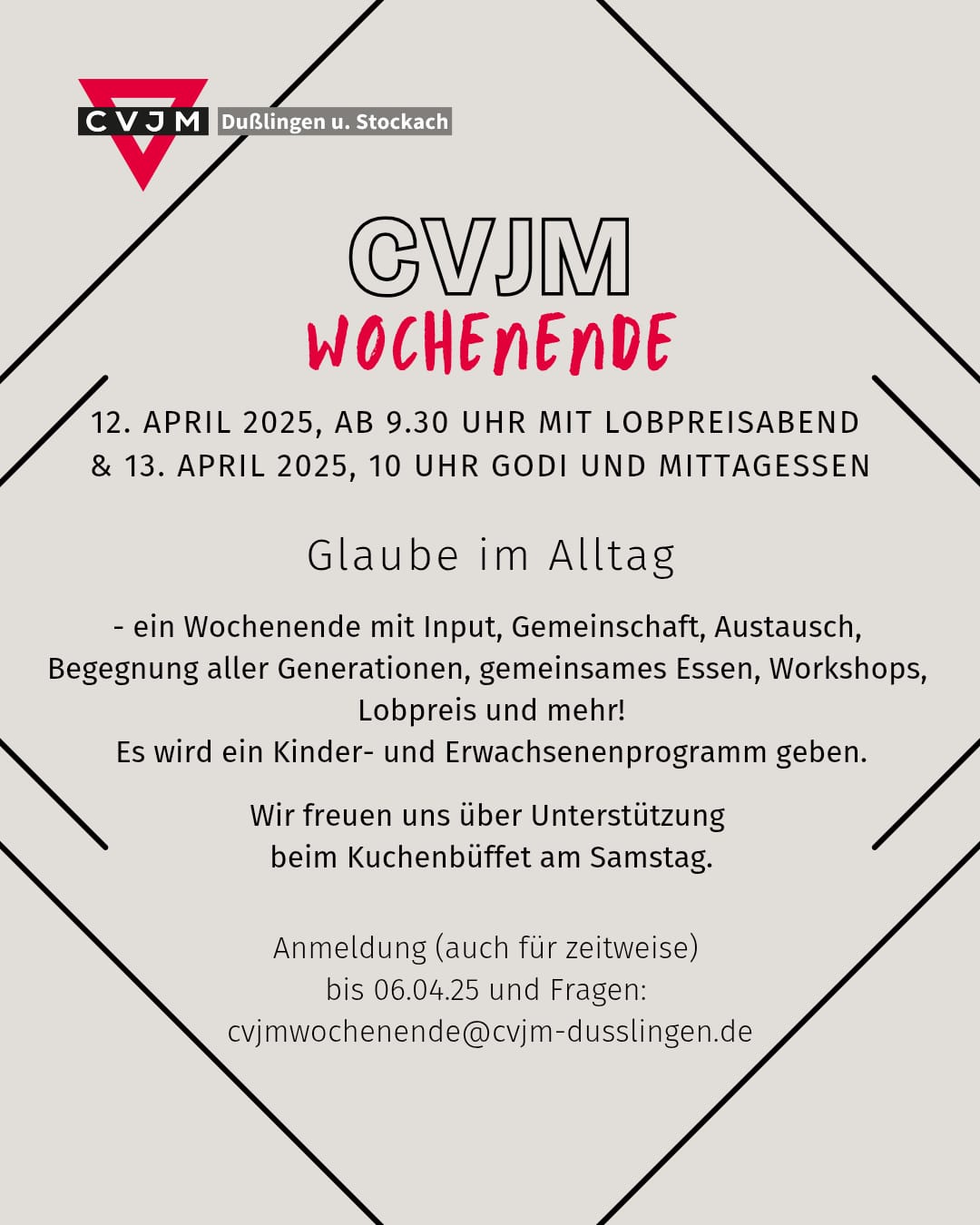 CVJM Wochenende am 12. & 13.04.
